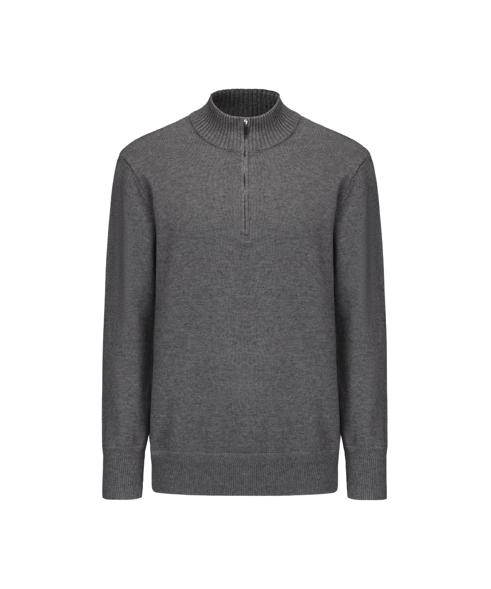 Men's Henley Mock Neck Knitted Sweater - KS 24060