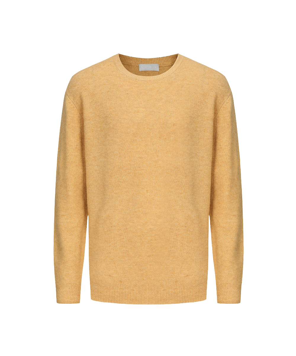 Men's Crew Neck Sustainable Knitted Sweater KS23110