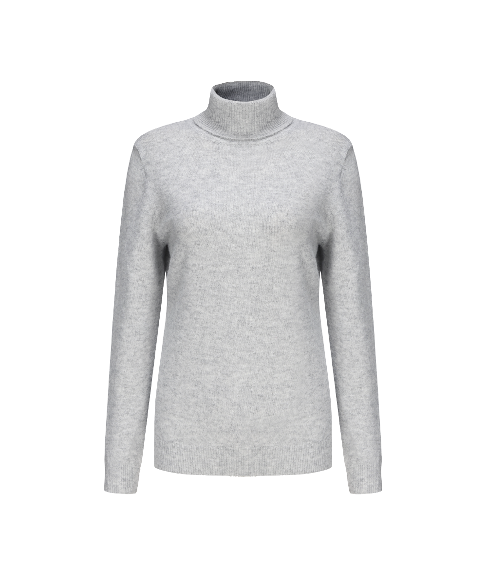 Women's Turtleneck Sustainable Knitted Sweater KSW23116