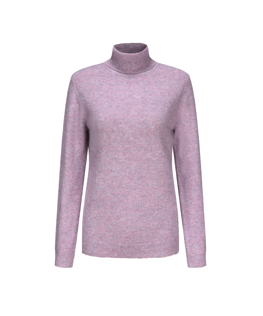 Women's Turtleneck Sustainable Knitted Sweater KSW23116
